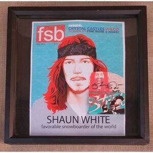 Shaun White Signed Autographed Stride Gum Pack 2012 Shadow box NO COA